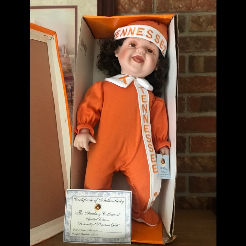 Rare Personalized Tennessee Porcelain Doll⚡FINAL SALE